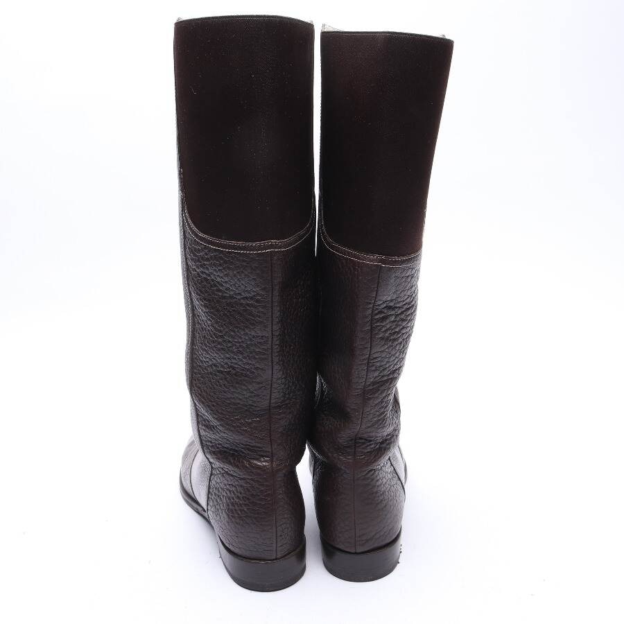 Image 3 of Boots EUR 39 Dark Brown in color Brown | Vite EnVogue