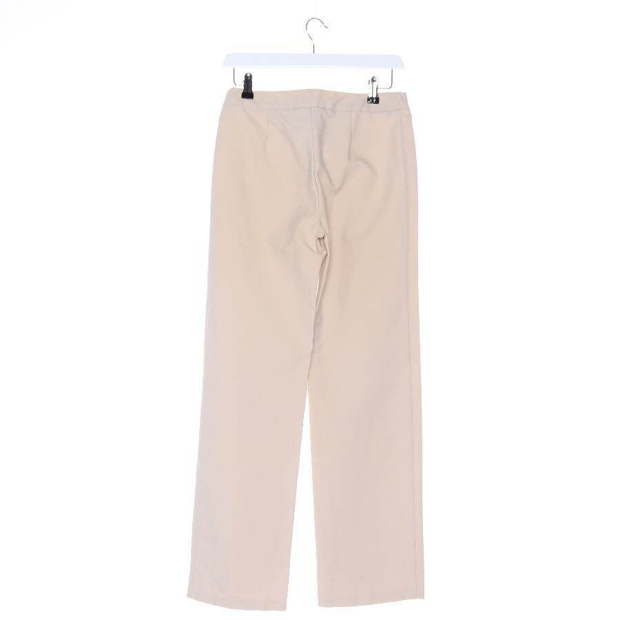 Image 2 of Trousers 38 Beige in color White | Vite EnVogue