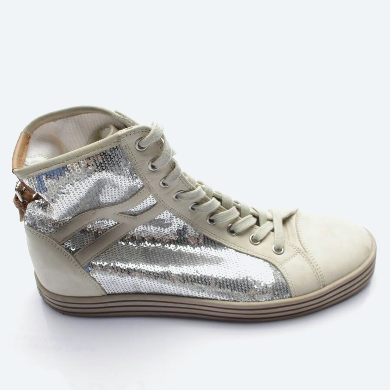 Image 1 of High-Top Sneakers EUR38 Beige in color White | Vite EnVogue