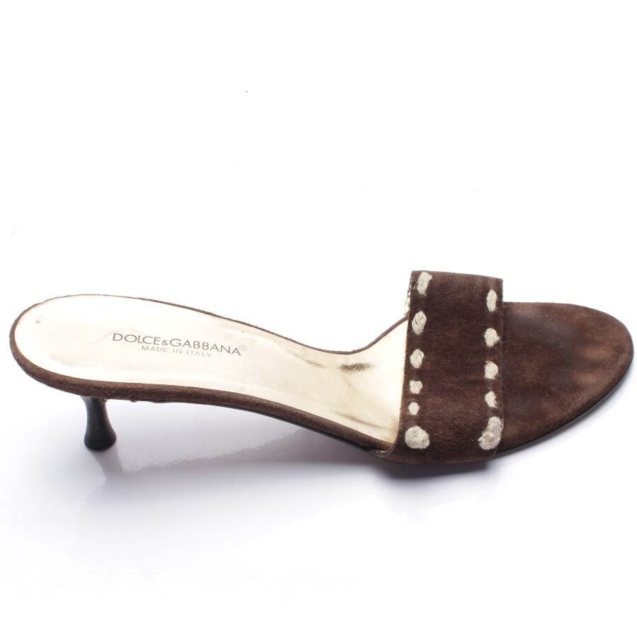 Image 1 of Heeled Sandals EUR 40 Dark Brown in color Brown | Vite EnVogue
