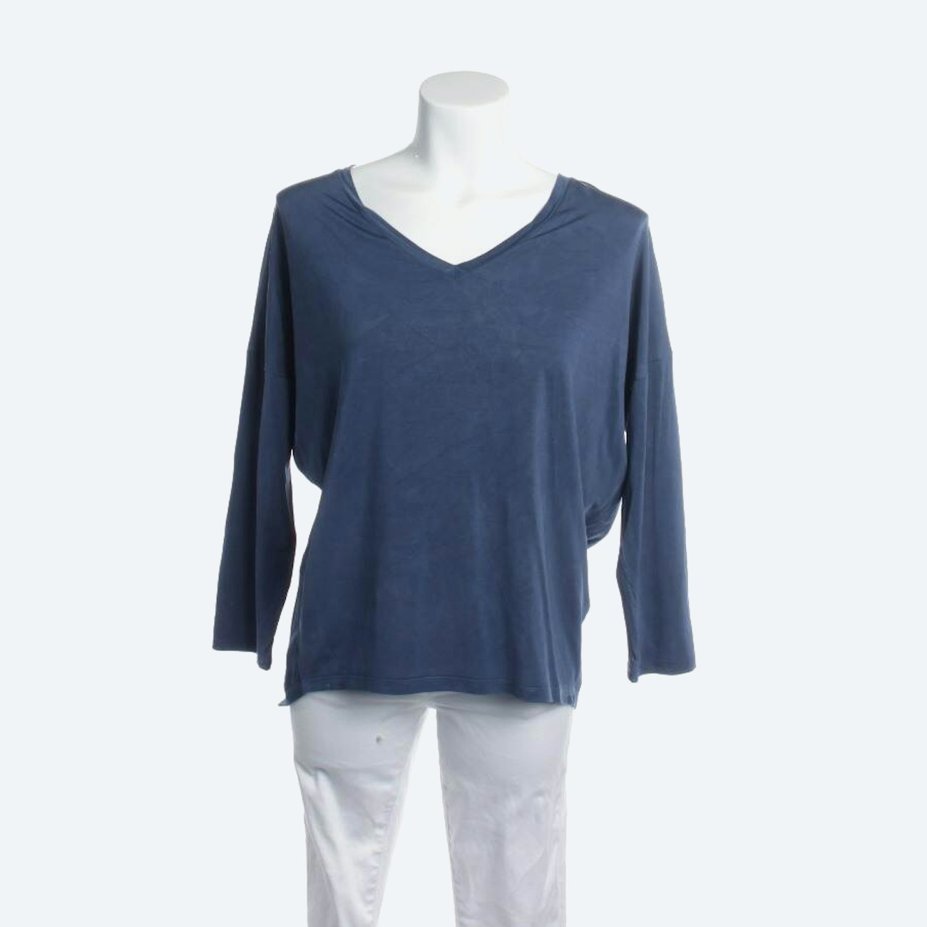 Image 1 of Shirt Blouse M Navy in color Blue | Vite EnVogue