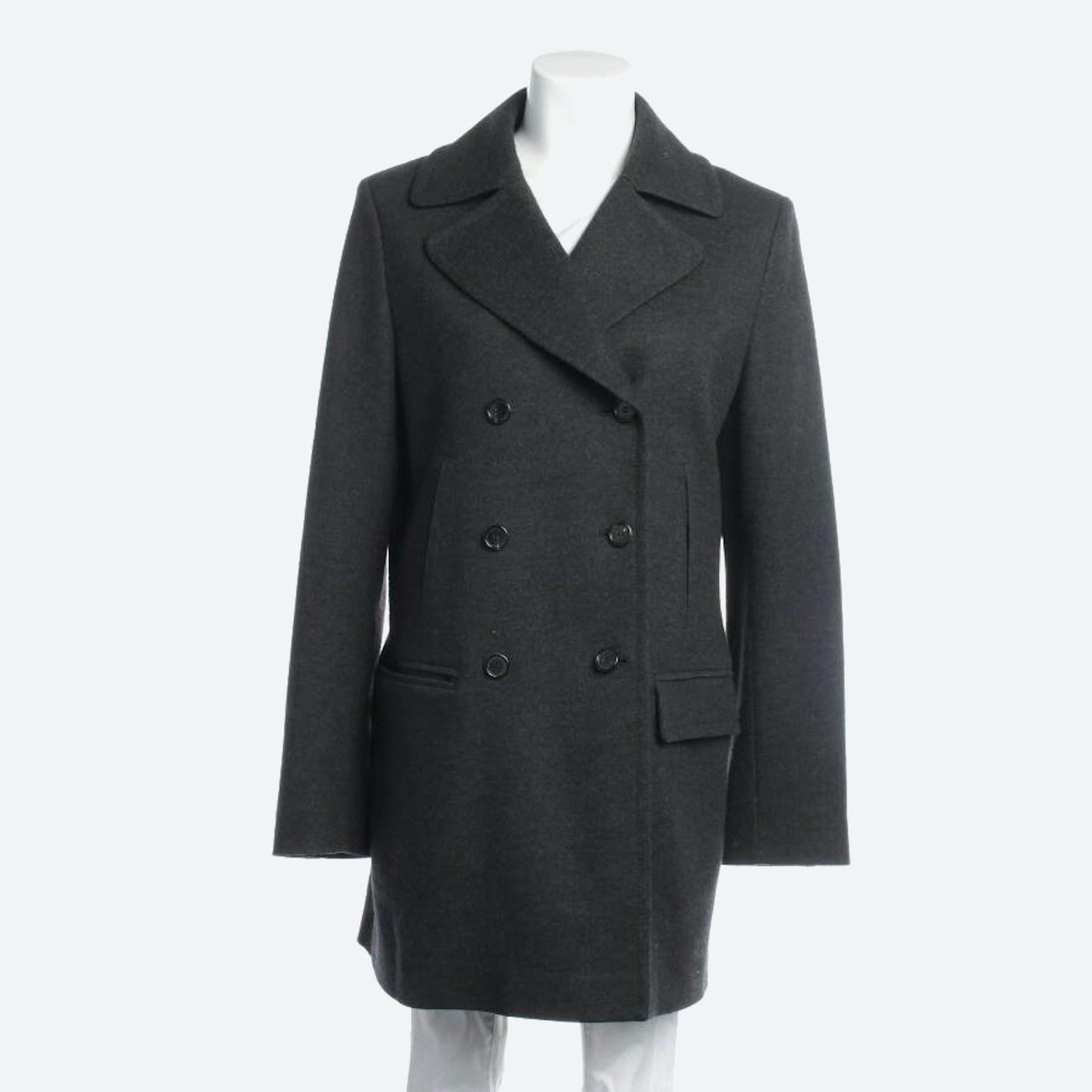 Image 1 of Wool Coat 42 Dark Gray in color Gray | Vite EnVogue