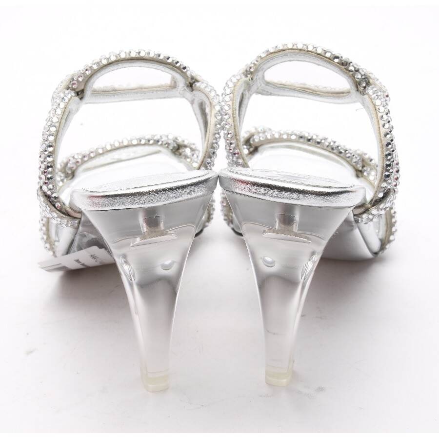 Image 3 of Heeled Sandals EUR 36 Silver in color Metallic | Vite EnVogue