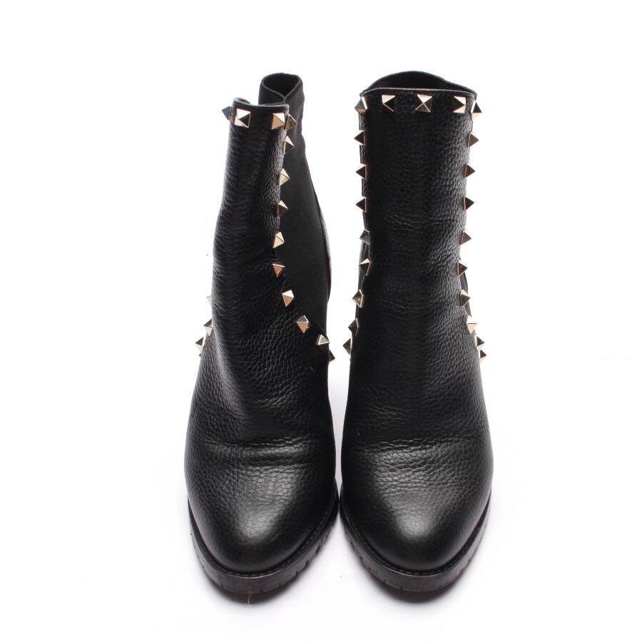 Image 2 of Rockstud Ankle Boots EUR 37 Black in color Black | Vite EnVogue