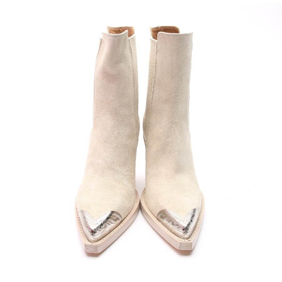 Image 2 of Ankle Boots EUR38 Beige in color White | Vite EnVogue