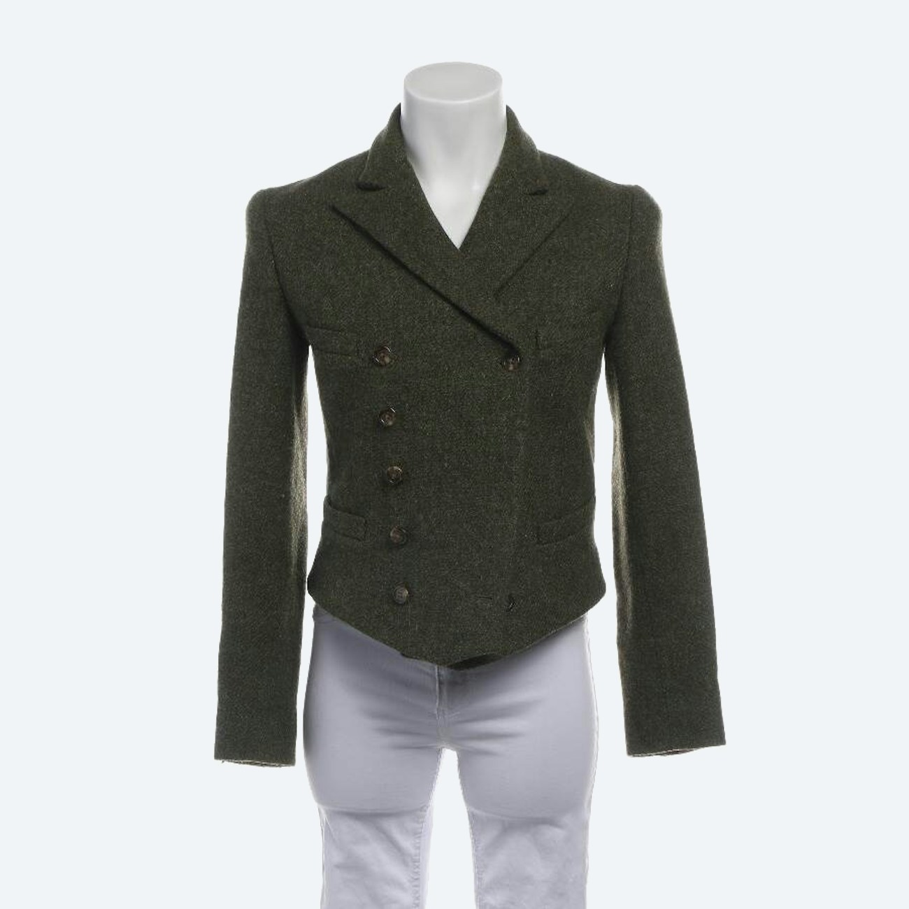 Image 1 of Wool Blazer 36 Dark Green in color Green | Vite EnVogue