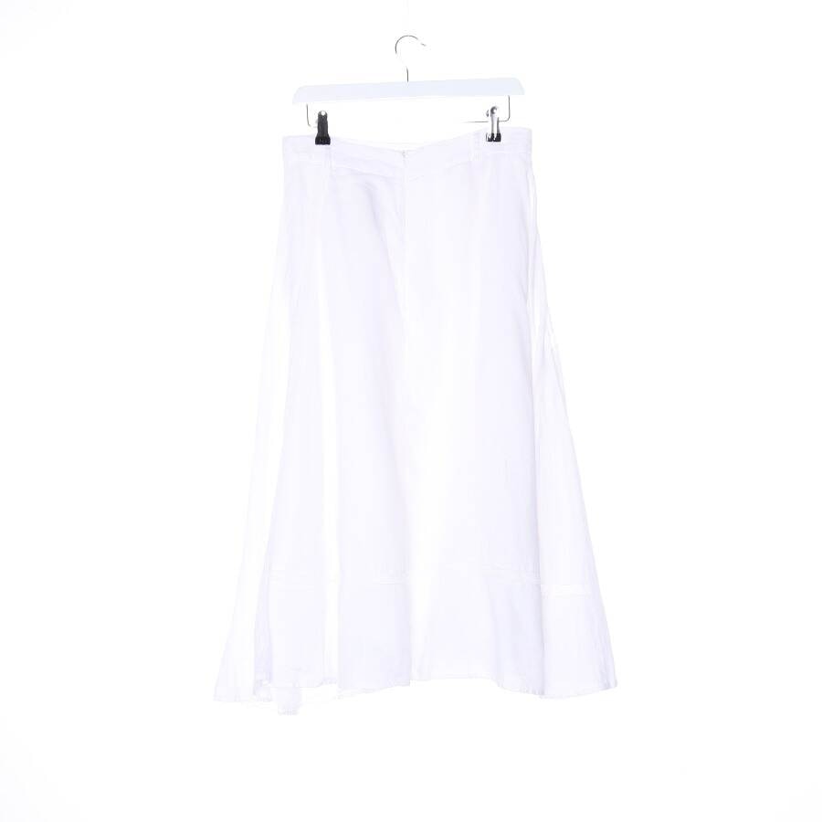 Image 2 of Linen Skirt M White in color White | Vite EnVogue