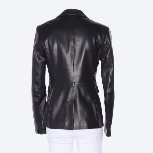 Image 2 of Leather Blazer 34 Black in color Black | Vite EnVogue