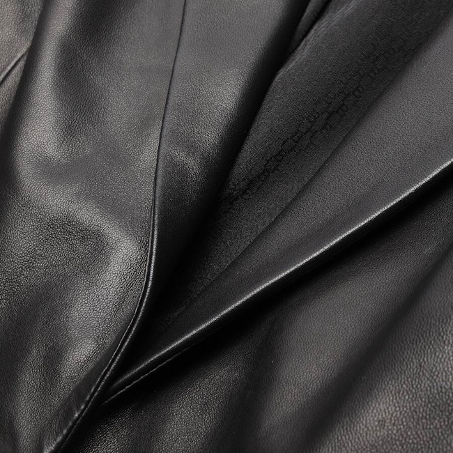 Image 3 of Leather Blazer 34 Black in color Black | Vite EnVogue