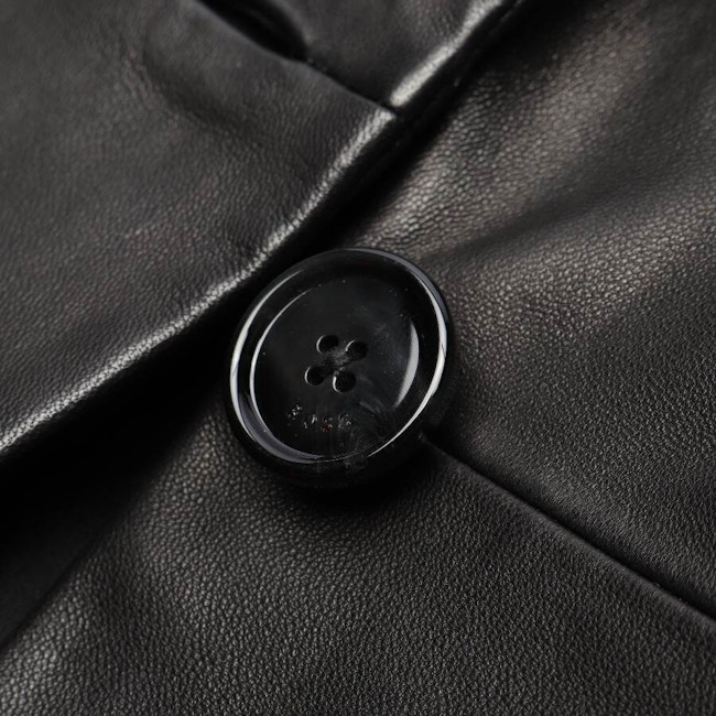 Image 4 of Leather Blazer 34 Black in color Black | Vite EnVogue