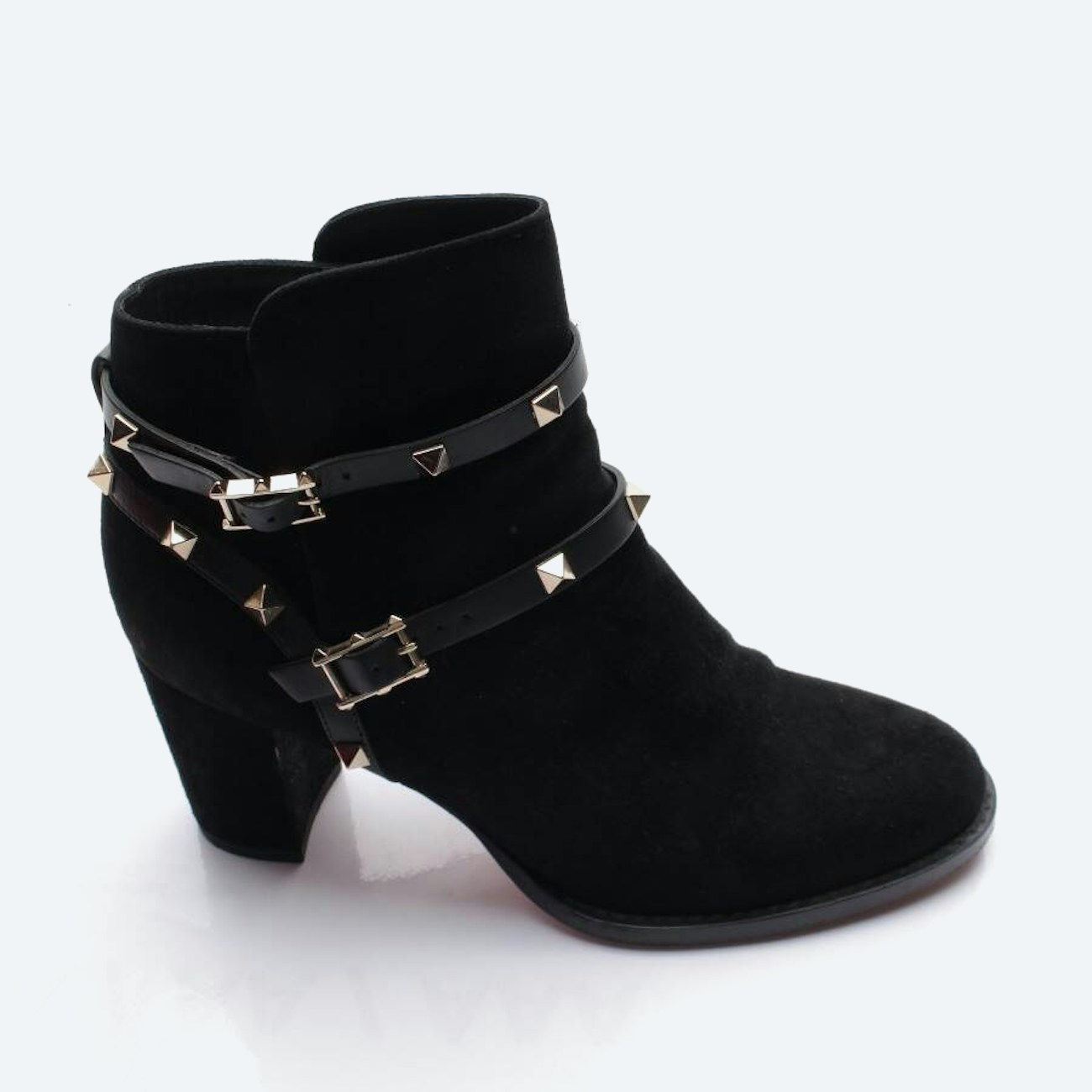 Image 1 of Rockstud Ankle Boots EUR 38.5 Black in color Black | Vite EnVogue