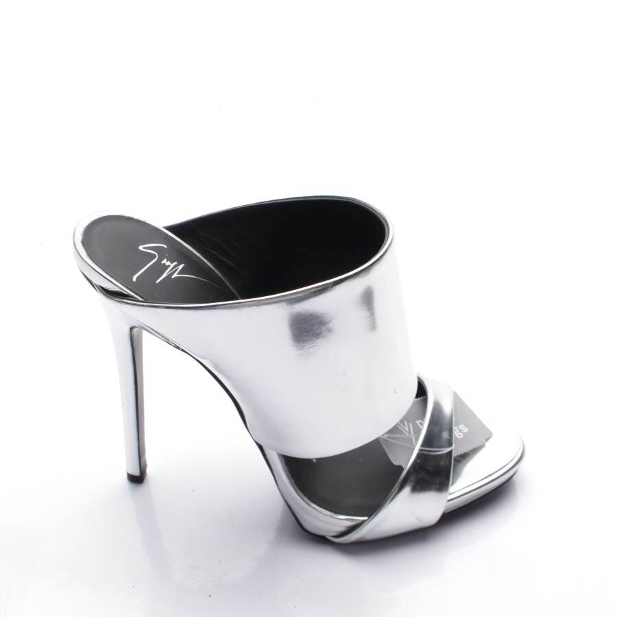 Image 1 of Heeled Sandals EUR 36 Silver in color Metallic | Vite EnVogue