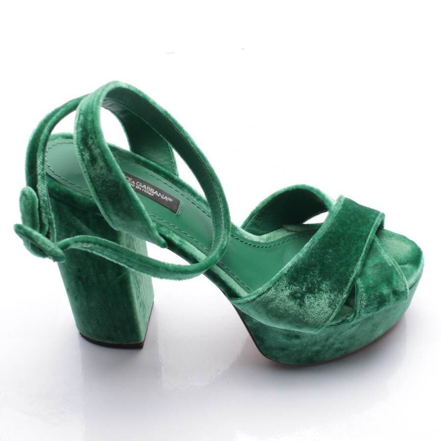 Image 1 of Heeled Sandals EUR 36 Green in color Green | Vite EnVogue