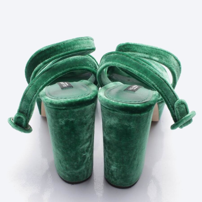 Image 3 of Heeled Sandals EUR 36 Green in color Green | Vite EnVogue