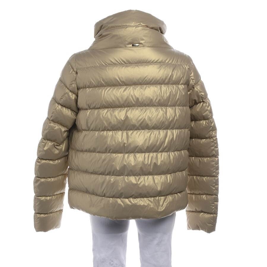 Image 2 of Quilted Jacket 40 Gold in color Metallic | Vite EnVogue