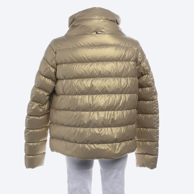 Image 2 of Quilted Jacket 40 Gold in color Metallic | Vite EnVogue