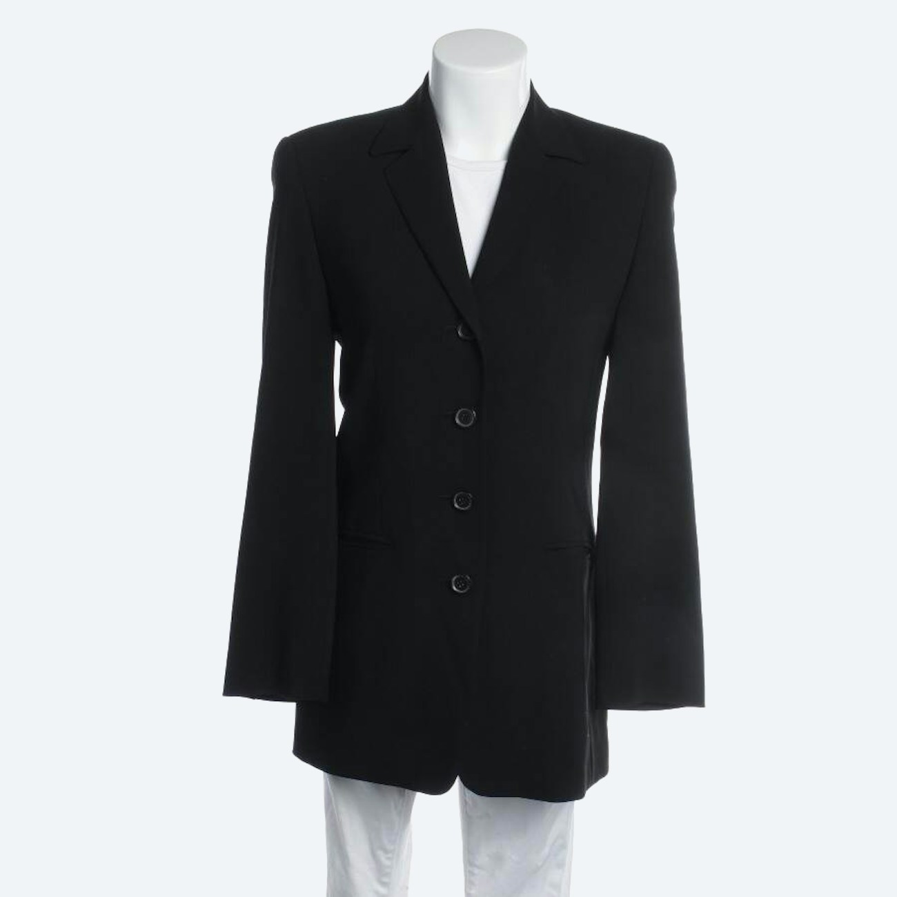 Image 1 of Wool Blazer 34 Black in color Black | Vite EnVogue
