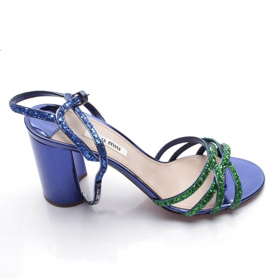 Image 1 of Heeled Sandals EUR 39.5 Green in color Green | Vite EnVogue