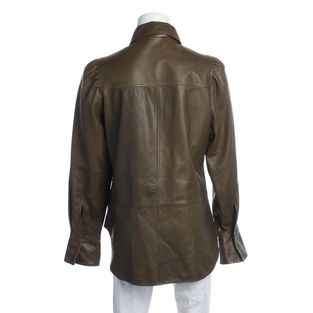 Leather Shirt 38 Brown | Vite EnVogue