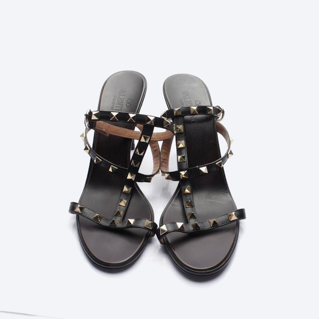 Image 2 of Rockstud Heeled Sandals EUR 40 Black in color Black | Vite EnVogue