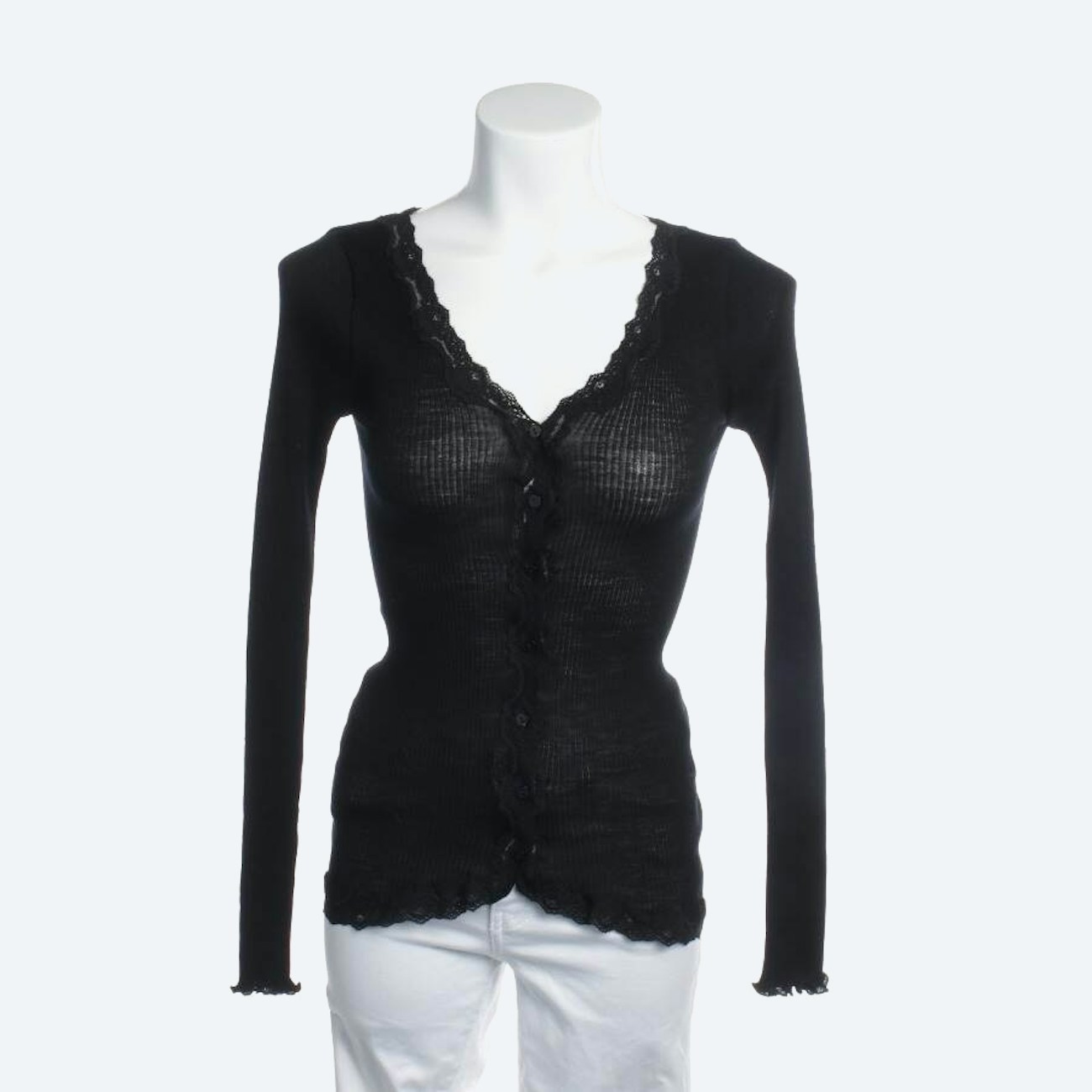 Image 1 of Wool Longsleeve S Black in color Black | Vite EnVogue