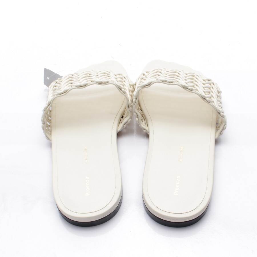 Image 3 of Sandals EUR38 Cream in color White | Vite EnVogue