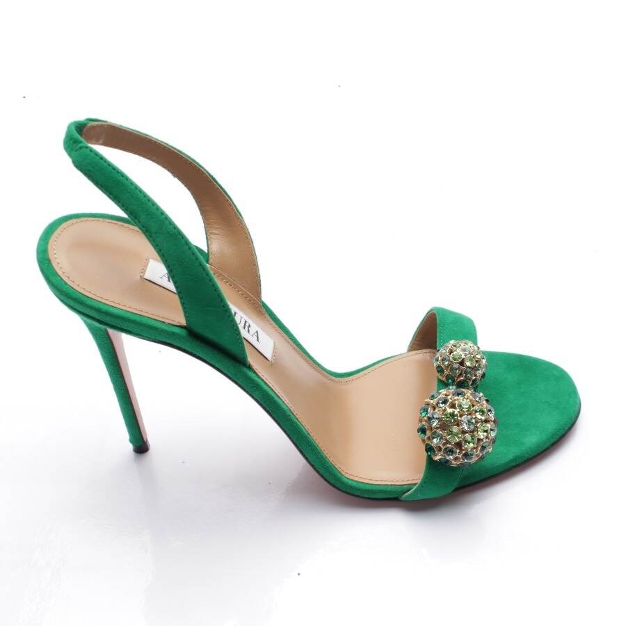 Image 1 of Heeled Sandals EUR 39 Green in color Green | Vite EnVogue