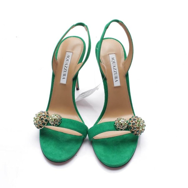 Heeled Sandals EUR 39 Green | Vite EnVogue