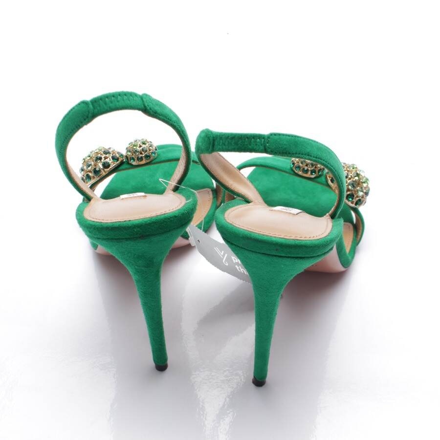 Image 3 of Heeled Sandals EUR 39 Green in color Green | Vite EnVogue