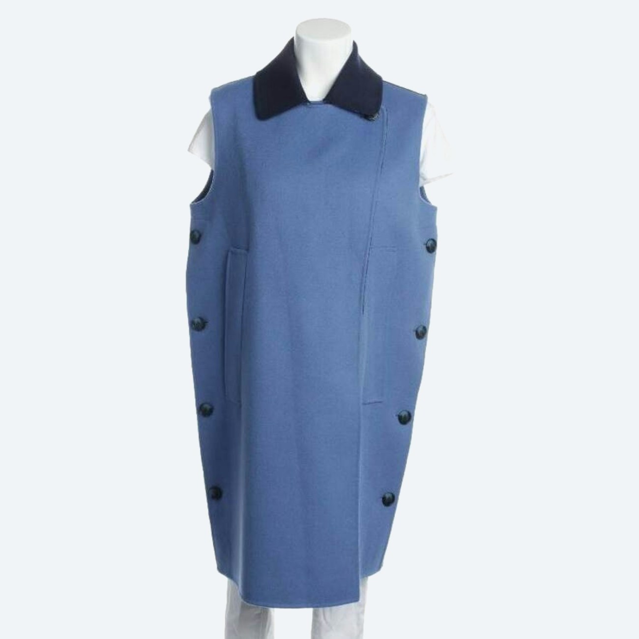 Image 1 of Wool Vest 40 Blue in color Blue | Vite EnVogue