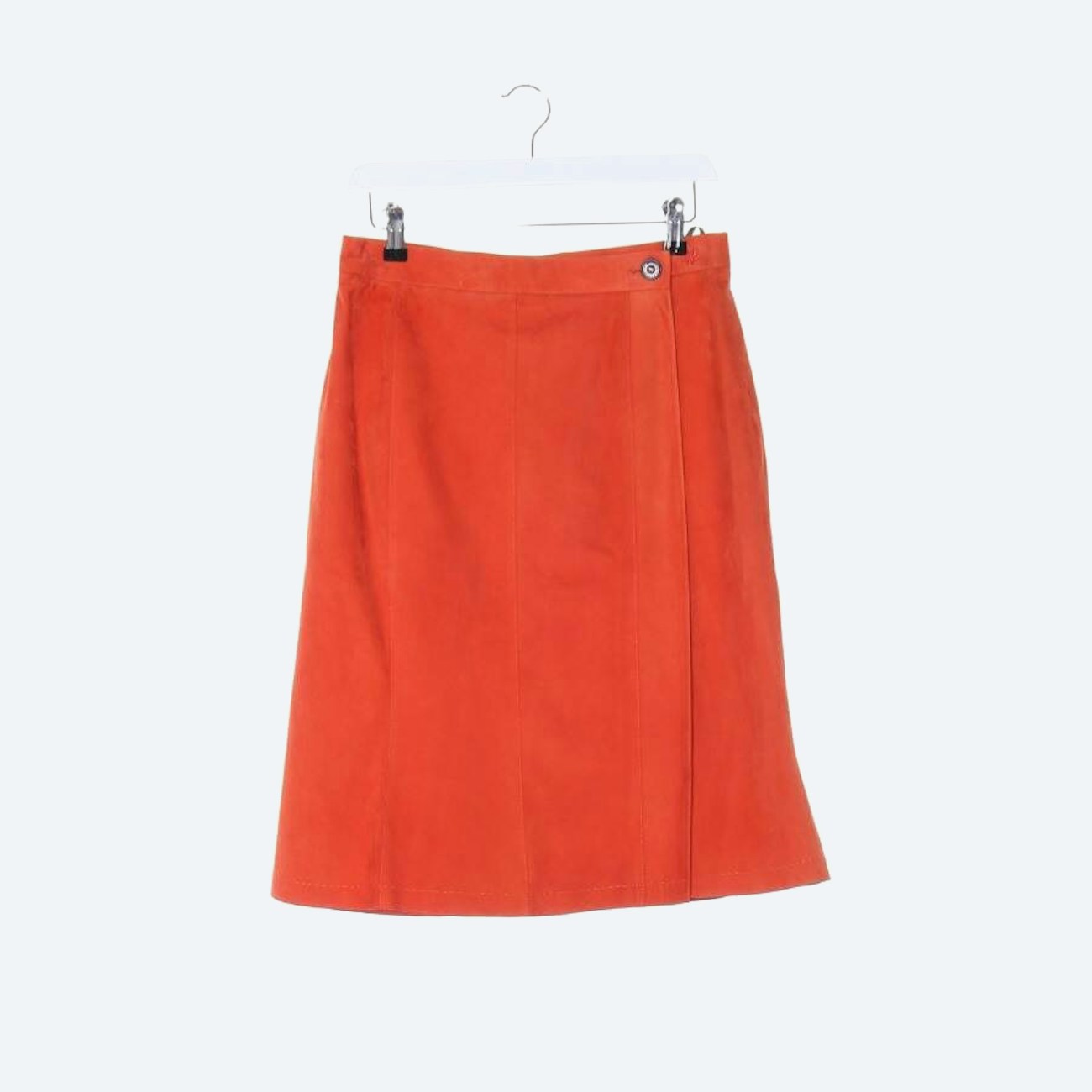 Image 1 of Leather Skirt 34 Dark Orange in color Orange | Vite EnVogue