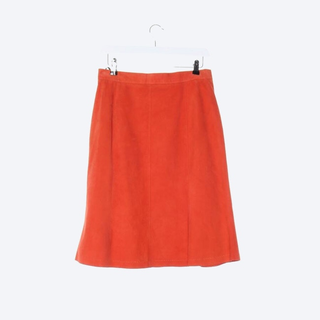 Image 2 of Leather Skirt 34 Dark Orange in color Orange | Vite EnVogue