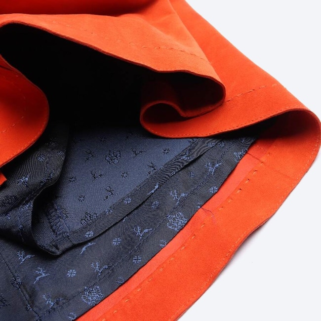 Image 3 of Leather Skirt 34 Dark Orange in color Orange | Vite EnVogue