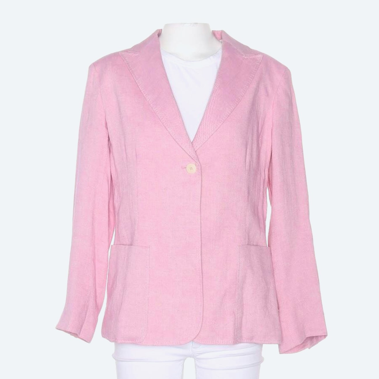 Image 1 of Linen Blazer 40 Pink in color Pink | Vite EnVogue