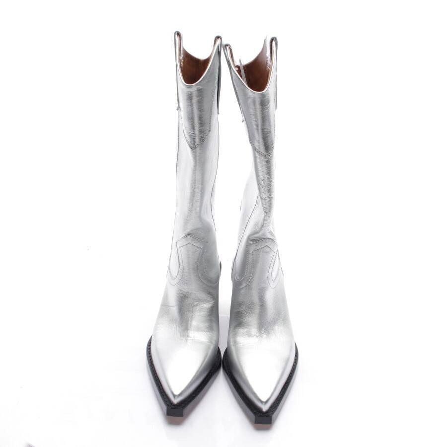 Image 2 of Boots EUR 39 Silver in color Metallic | Vite EnVogue