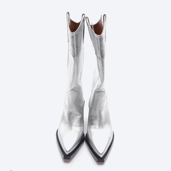 Image 2 of Boots EUR 39 Silver in color Metallic | Vite EnVogue