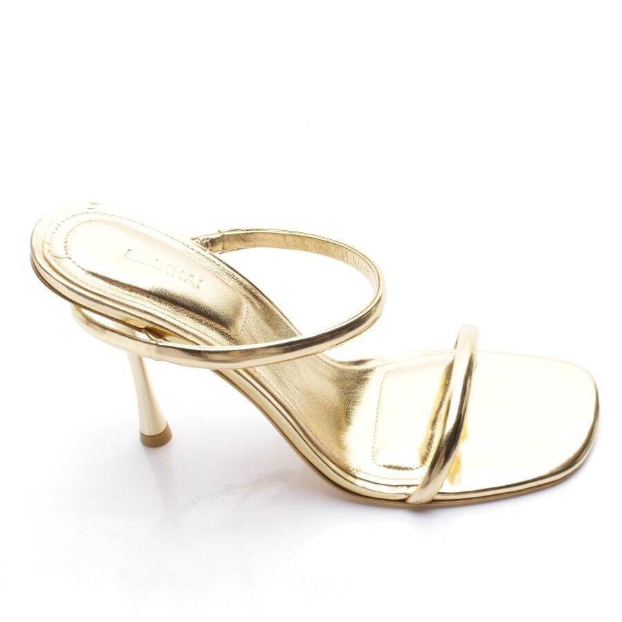 Image 1 of Heeled Sandals EUR 40 Gold in color Metallic | Vite EnVogue