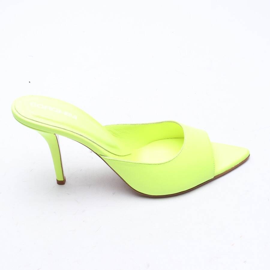 Image 1 of Heeled Mules EUR 38.5 Neon Yellow in color Neon | Vite EnVogue