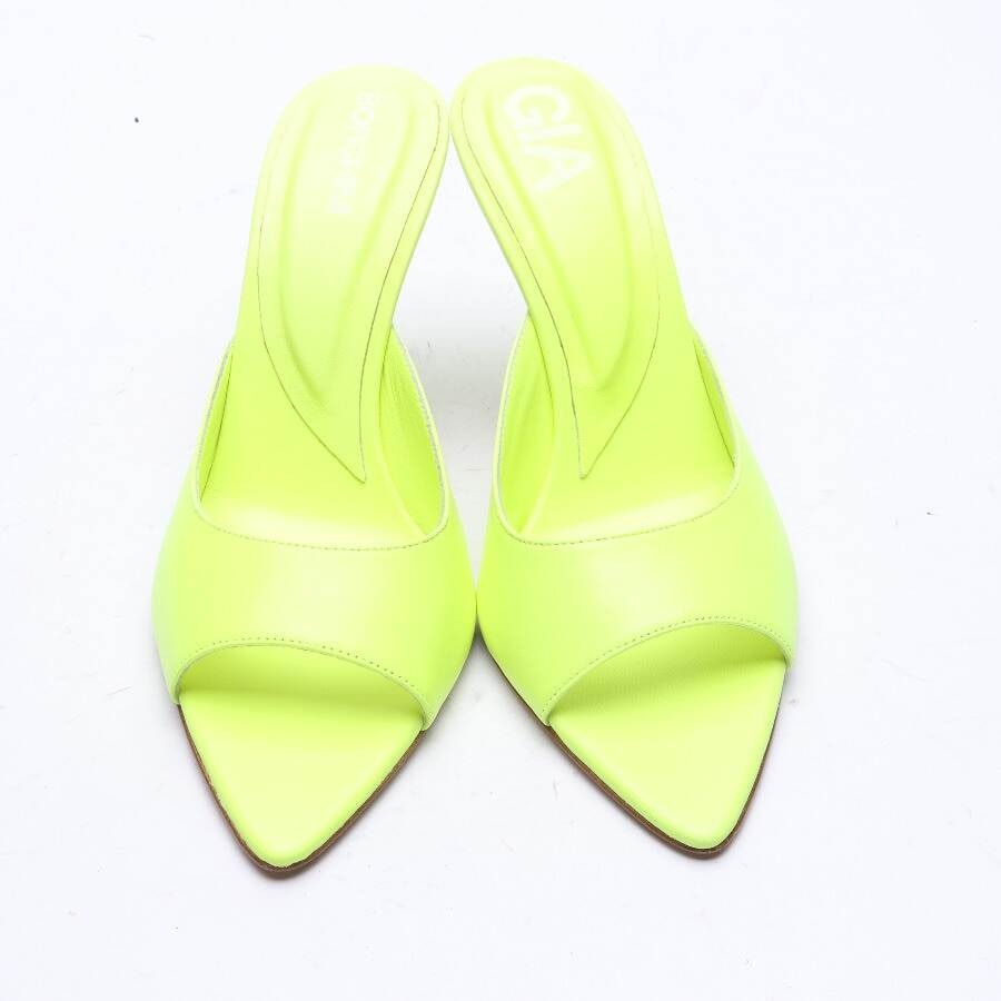 Image 2 of Heeled Mules EUR 38.5 Neon Yellow in color Neon | Vite EnVogue