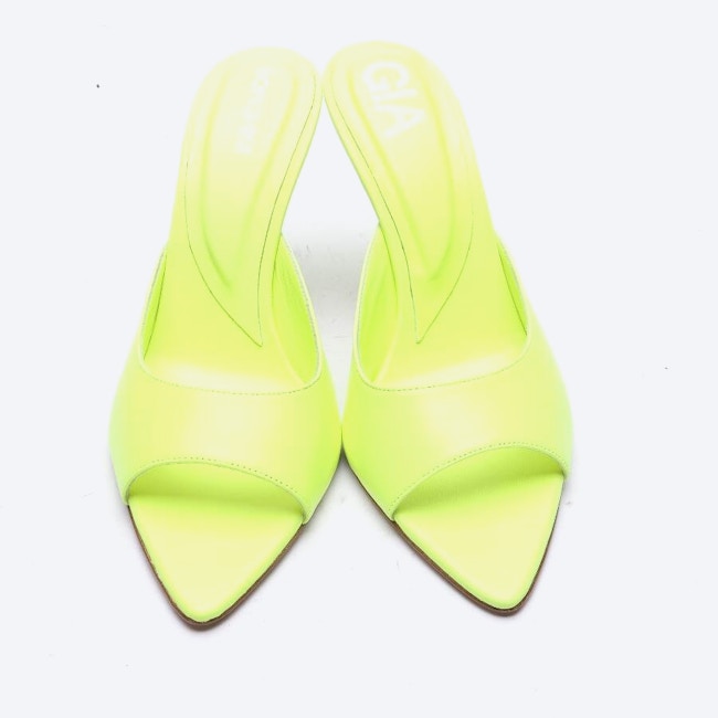 Image 2 of Heeled Mules EUR 38.5 Neon Yellow in color Neon | Vite EnVogue