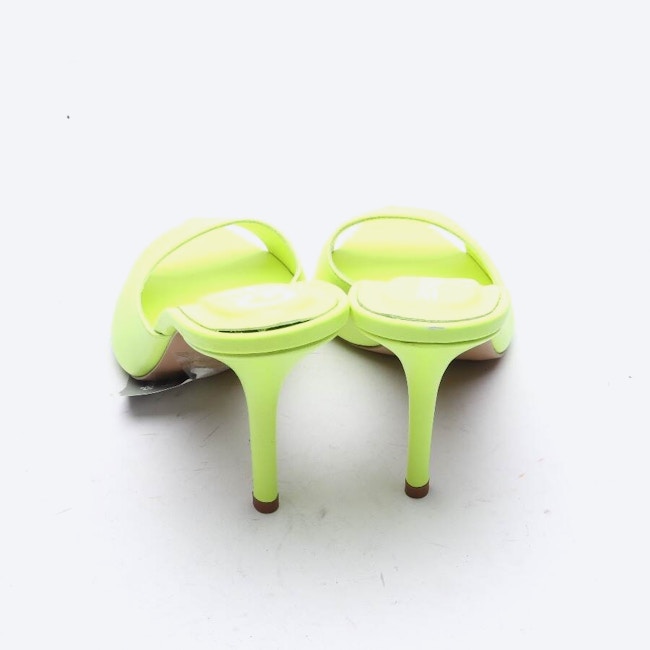 Image 3 of Heeled Mules EUR 38.5 Neon Yellow in color Neon | Vite EnVogue