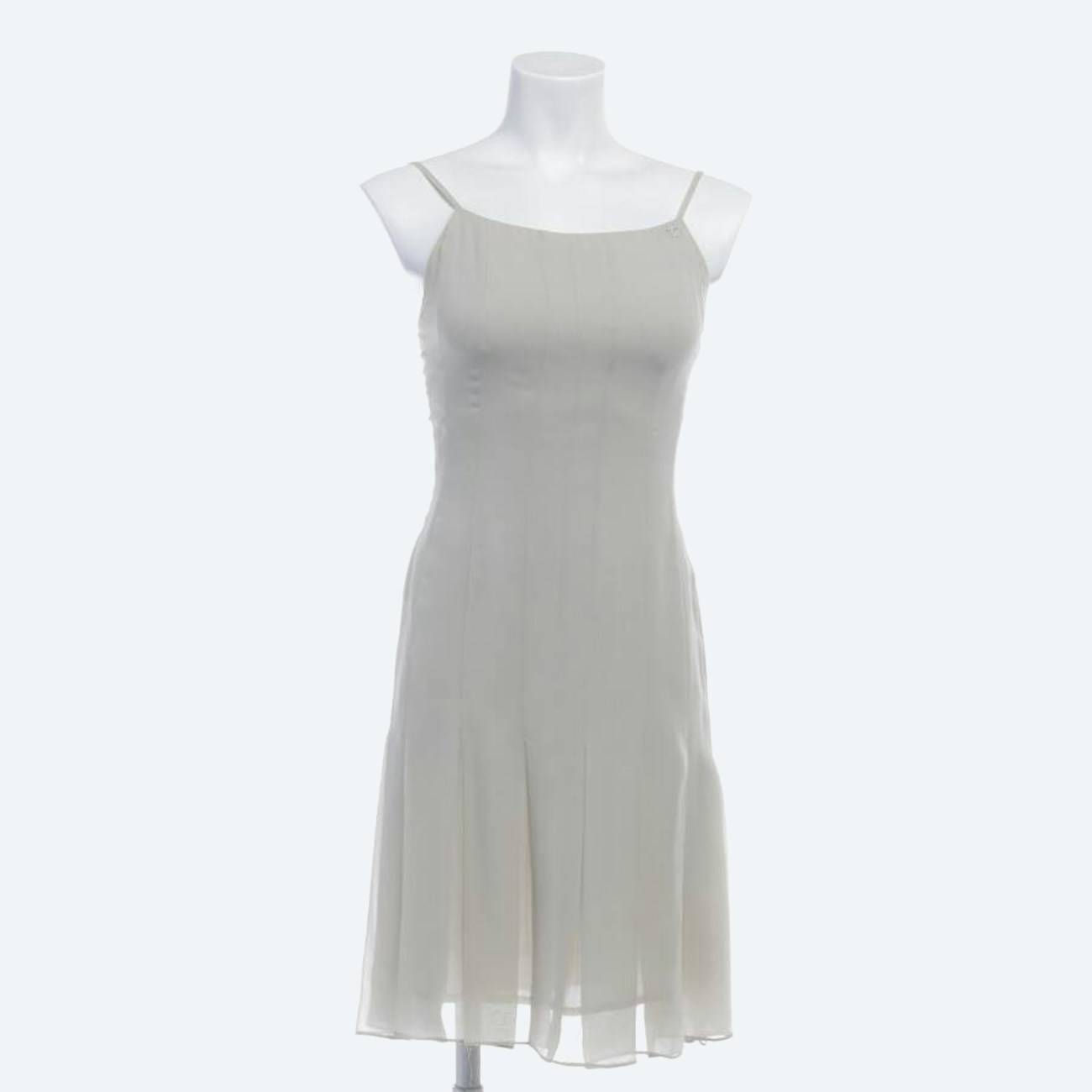Image 1 of Silk Dress 34 Beige in color White | Vite EnVogue