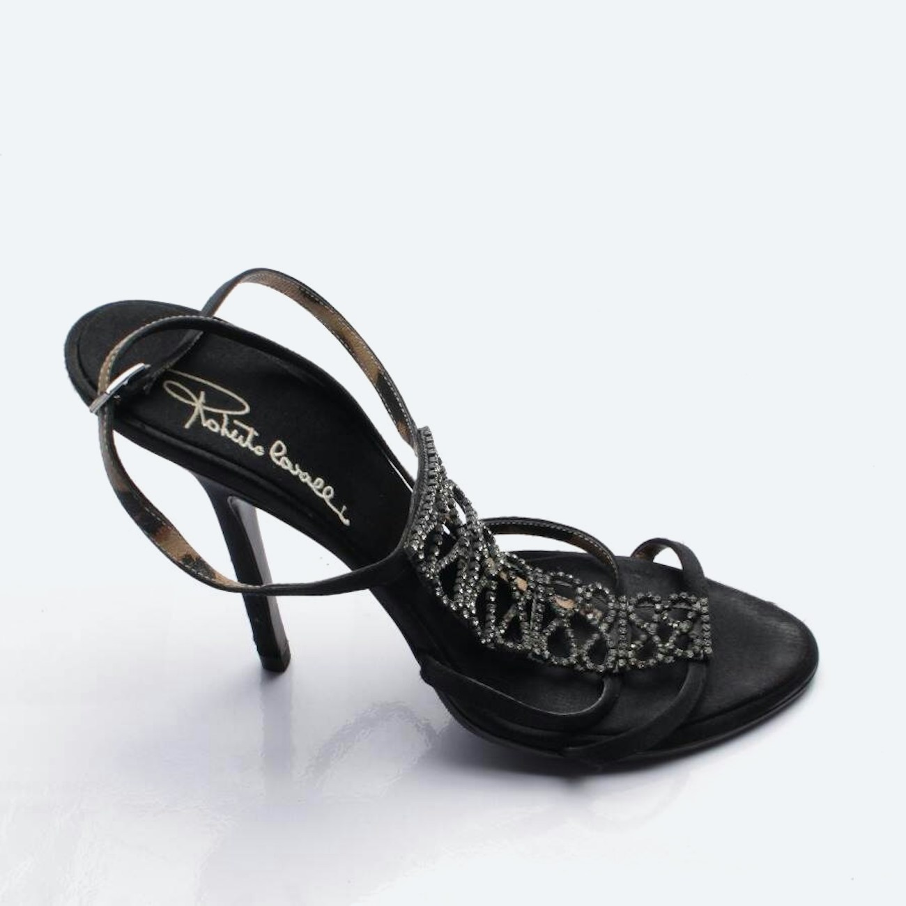 Image 1 of Heeled Sandals EUR 38.5 Black in color Black | Vite EnVogue