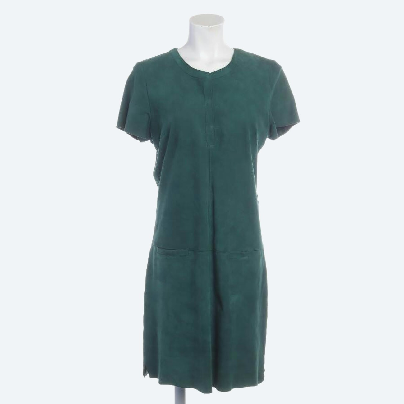 Image 1 of Leather Dress 38 Green in color Green | Vite EnVogue
