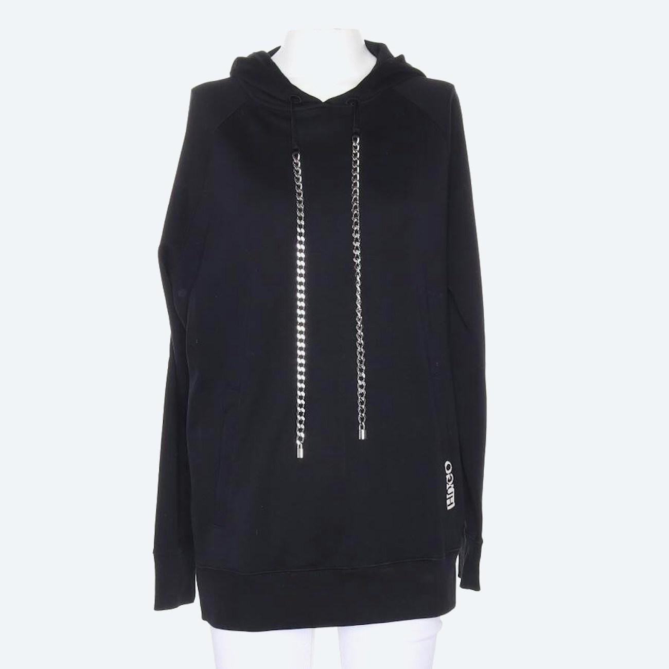 Image 1 of Hooded Sweatshirt XS Black in color Black | Vite EnVogue
