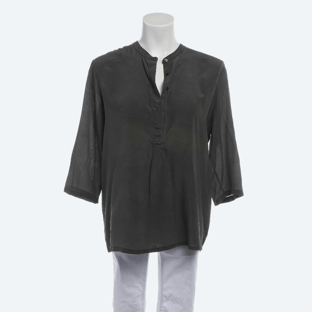 Image 1 of Shirt Blouse M Gray in color Gray | Vite EnVogue