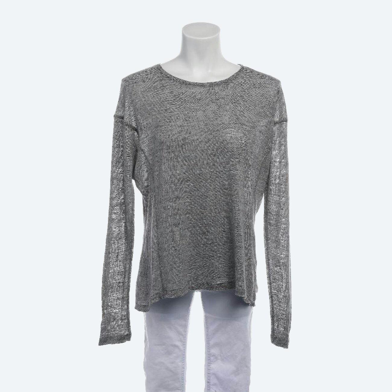 Image 1 of Linen Longsleeve M Gray in color Gray | Vite EnVogue
