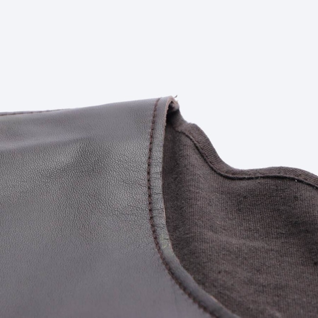 Image 3 of Leather Dress 40 Dark Brown in color Brown | Vite EnVogue