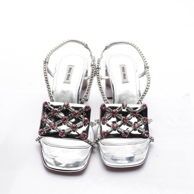 Heeled Sandals EUR 40 Silver | Vite EnVogue