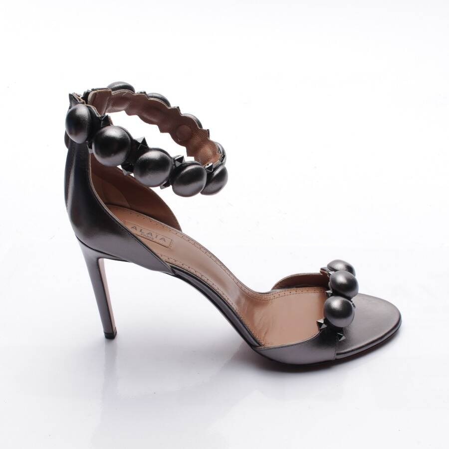 Image 1 of Heeled Sandals EUR 41 Silver in color Metallic | Vite EnVogue